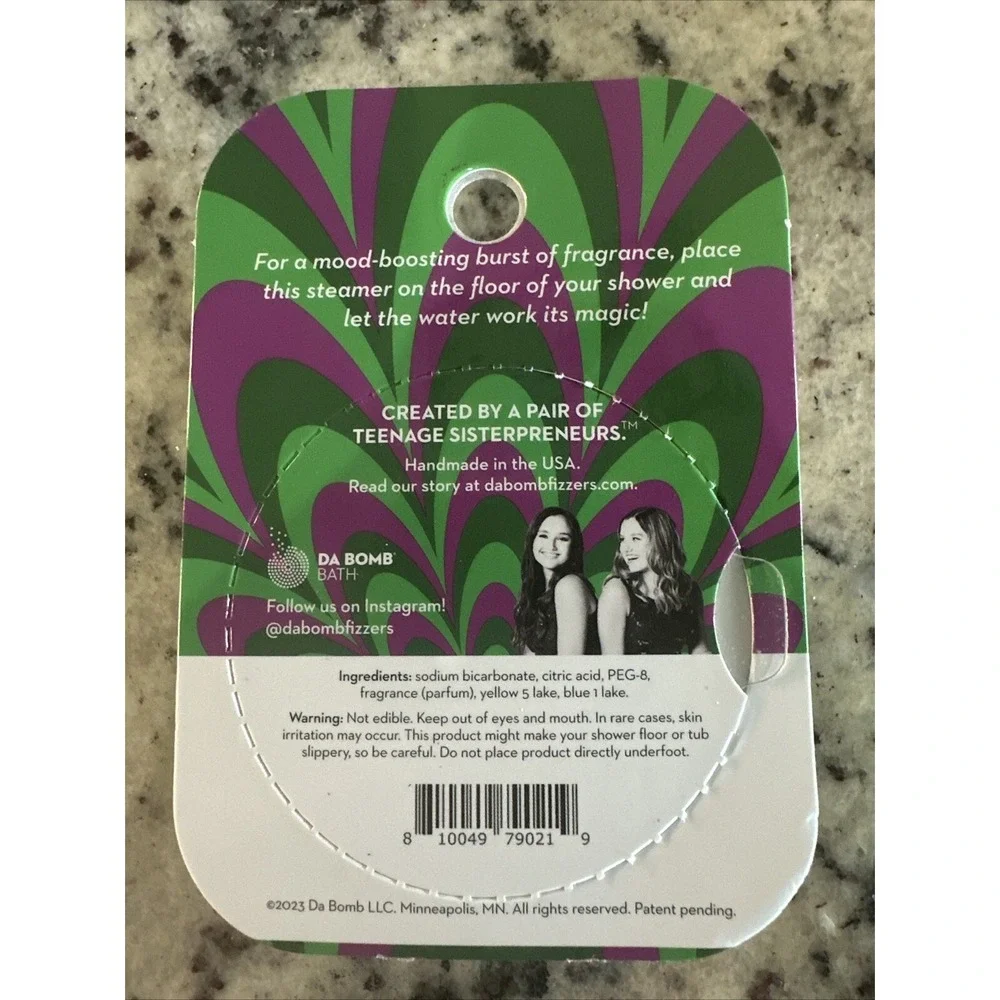 DA BOMB Bath Aromarama Mood-Boosting Burst Shower Steamer - Eucalyptus - 2 oz.